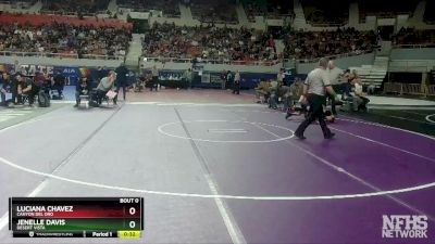 107 lbs Cons. Round 3 - Jenelle Davis, Desert Vista vs Luciana Chavez, Canyon Del Oro