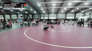 120 lbs Round 2 (8 Team) - Chaetton Osborne, North Sanpete vs Hudson Bauerle, American Fork