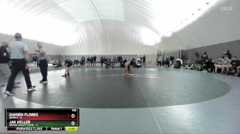 133 lbs Finals (2 Team) - Jak Keller, Grand Valley State vs Damien Flores, Quincy