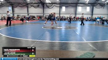 285 lbs Cons. Round 3 - Nate Fredenburg, Nebraska Wesleyan vs Jacob Leohr, North Iowa Area Community College