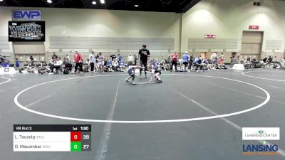 69 lbs Rr Rnd 3 - Luke Taussig, Greater Heights Wrestling vs Dawson Macomber, Michigan Premier WC - (B)