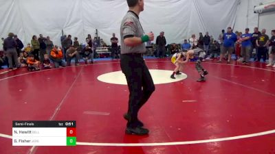 74 lbs Semifinal - Nolan Hewitt, Bellwood vs Gabriel Fisher, Jersey Shore