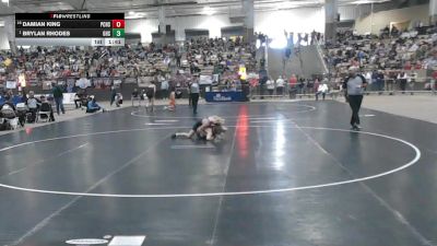 A 126 lbs Champ. Round 1 - Brylan Rhodes, Greeneville High School vs Damian King, Polk Co. High School