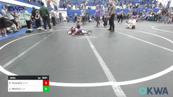 52 lbs Quarterfinal - Karter Kaulaity, ANADARKO vs Jaxxe Madrid, Chickasha Youth Wrestling