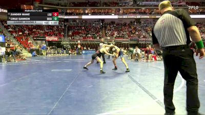 3A-106 lbs Champ. Round 2 - Zander Manz, Lewis Central vs Cruz Gannon, Dowling Catholic