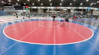 138 lbs 1st Place Match - Jacksen Carter, Wolsey/Wessington vs Rylee Browen, Camel Kids Wrestling