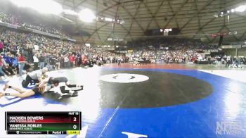 Girls 3A/4A 130 Quarterfinal - Madisen Bowers, Lake Stevens (Girls) vs Vanessa Robles, Kennewick (Girls)