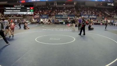 G 145 lbs Semifinal - Reina Garay Cruz, Chalmette Girls vs Breisha Charles, Lafayette Girls