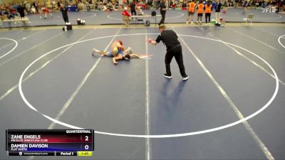 150 lbs Quarterfinal - Zane Engels, MN Elite Wrestling Club vs Damien Davison, Flat Earth