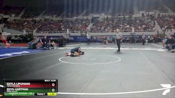 D2-100 lbs Semifinal - Khyla Lipumano, Yuma Catholic vs Edyn Hartman, Deer Valley