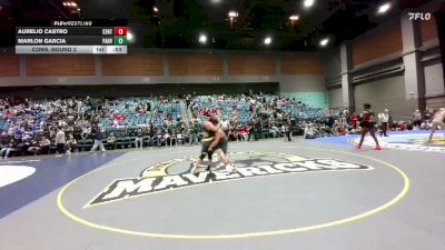 215 lbs Cons. Round 2 - Marlon Garcia, Pahrump Valley vs Aurelio Castro, Central
