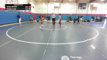 Girls 120 lbs Champ. Round 1 - Isabella Kim, Evergreen Valley Girls vs Daisy Infante, Galileo&nbsp;Girls