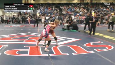 100 lbs Round Of 32 - Emma Moore, KY vs Rebecca Marin, FL
