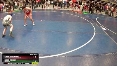 120 lbs Cons. Round 1 - Kayson Strong, Champions Wrestling Club vs Reed Crane, Richfield