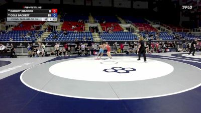 165 lbs Cons. Sub-rd Of 16 - Oakley Maddox, ID vs Cole Sackett, MO