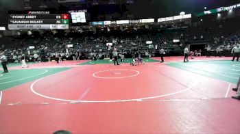 128 lbs 5th Place Match - Savannah Mulkey, PBG1 vs Sydney Abbey, AEM3