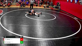 80 lbs Cons. Round 3 - Connor Roble, Greater Latrobe vs Mathew Dunlap, River Valley MS