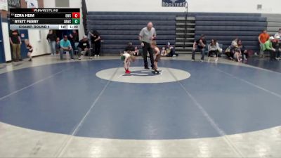 40 lbs Champ. Round 1 - Ryett Ferry, Snake River Wrestling Club vs Ezra Heim, Grizzly Wrestling Club