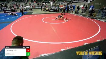 77 lbs Consi Of 8 #2 - Traevon Ducking, Contender Wrestling Academy vs Carson Miles, Grindhouse