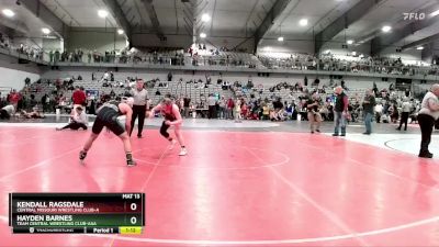 130 lbs Semifinal - Hayden Barnes, Team Central Wrestling Club-AAA vs Kendall Ragsdale, Central Missouri Wrestling Club-A