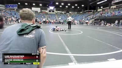 55 lbs Cons. Round 4 - Luke Baumgartner, Mulvane Jr. Wrestling Club vs Hunter Hendricks, Ark City