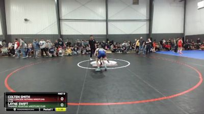 92 lbs Cons. Semi - Colten Smith, CNWC Concede Nothing Wrestling Club vs Layne Swift, Thunder Mountain Wrestling Club