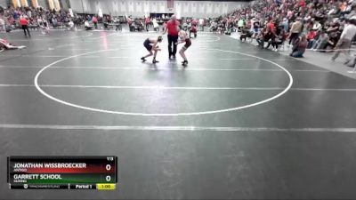 113 lbs Cons. Round 2 - Jonathan Wissbroecker, Antigo vs Garrett School, Suring