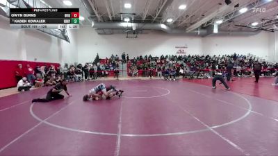 126 lbs Champ. Round 2 - Kaden Kowalek, Kearney vs Owyn Burns, Brighton