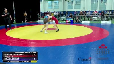 57kg Quarterfinal - Rebecca Gutteridge, Forest City WC vs Payton Shields, Lethbridge Amateur WA