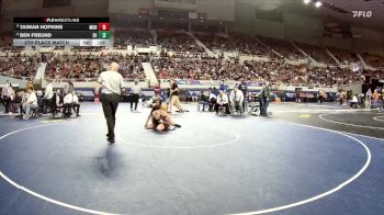 126-D3 5th Place Match - Taiwan Hopkins, Marcos De Niza High School vs Ben Freund, Show Low High School