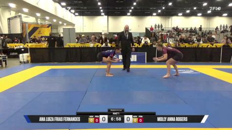 Molly Anna Rogers vs Ana Luiza Frias Fernandes 2025 World IBJJF Jiu-Jitsu No-Gi Championship
