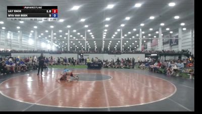 95 lbs Lily Enos, Illinois vs Mya Van Beek, Iowa