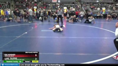 60 lbs 3rd Place Match - Kai Hughes, Nebraska Boyz vs Luke Taussig ...