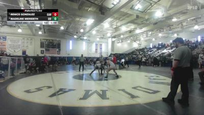 130 lbs 1st Place Match - Renice Gonzalez, Colony vs Madeline Merideth, Cerritos