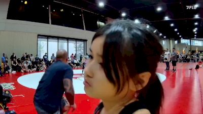 55 lbs Quarters & 1st Wb (16 Team) - Arya Robertson, AR-15 Pink vs Evangeline Ballay, Mat Clash Beast Mode