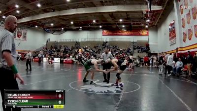 165 lbs Quarterfinal - Rylan Hurley, Saint Vincent Saint Mary vs Tyson Clear, Malvern