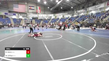 126 lbs Consi Of 8 #2 - Braaden Heinz, Brighton WC vs Matthew Clifton, Mile High WC