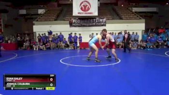 220 lbs Placement Matches (16 Team) - Evan Daley, CMWA vs Joshua Colburn, SAWA