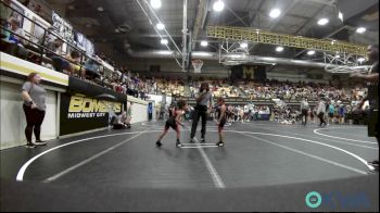 46 lbs Rr Rnd 1 - Jameyah-Rose Lewis, Midwest City Bombers Youth Wrestling Club vs Josephine Alexander, Midwest City Bombers Youth Wrestling Club
