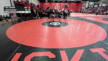 157 lbs Cons. Round 5 - Will Konder, Lombard (MONTINI) vs John Scanlon, WHEELING
