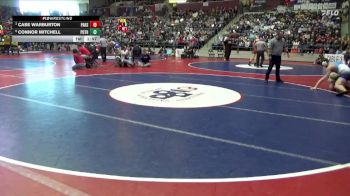 4A 215 lbs Quarterfinal - Case Warburton, Pulaski Academy High School vs Connor Mitchell, Pottsville