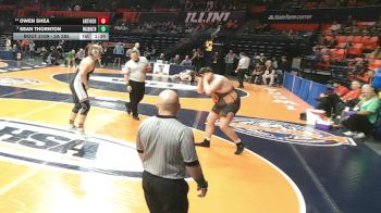2A 285 lbs Champ. Round 1 - Sean Thornton, Washington vs Owen Shea, Antioch
