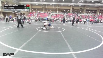 110 lbs Champ. Round 2 - Will Sanders, Open Mats vs Reid Pfortmiller, Deer Creek Wrestling