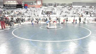130 lbs 5th Place Match - Alyssa Graciano, Victory Wrestling-Central WA vs Michelle Venegas, Ascend Wrestling Academy