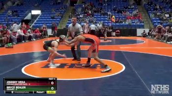 126 lbs Quarterfinals (8 Team) - Bryce Bealer, Geneseo vs Johnny Vega, Chicago (Brother Rice)