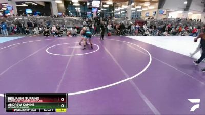 140 lbs Quarterfinal - Andrew Kamins, Vici Wrestling Club vs Benjamin Iturrino, Carrollton Thunder Wrestling