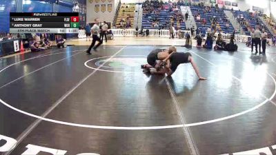 126 Blue 5th Place Match - Anthony Gray, Wellington Community Hs vs Luke Warren, Fletcher Senior
