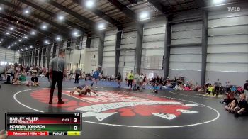 112 lbs Quarters - Harley Miller, Black Mambas vs Morgan Johnson, Girls With Grit Blue