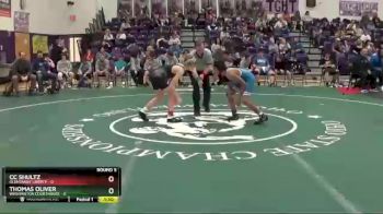 104 lbs Round 5 (6 Team) - CC Shultz, Olentangy Liberty vs Thomas Oliver, Washington Courthouse