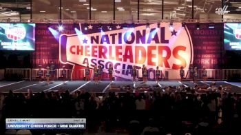 University Cheer Force - Mini Quakes [2026 L1 Mini Day 2] 2026 NCA Roseville Showdown